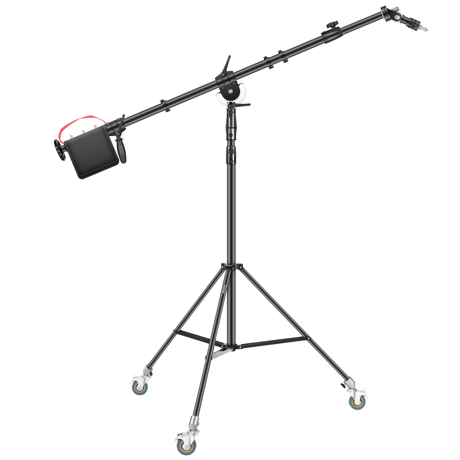 Neewer 7.9'/2.4M Photography Heavy Duty Wheeled Base Tripod Stand